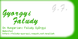 gyorgyi faludy business card